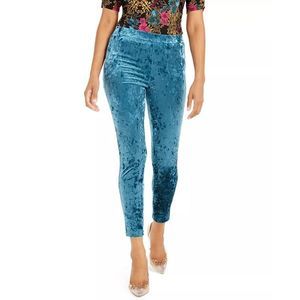 Thalia Sodi Women's Velvet Stretch Leggings Turq/Aqua Size Extra Large